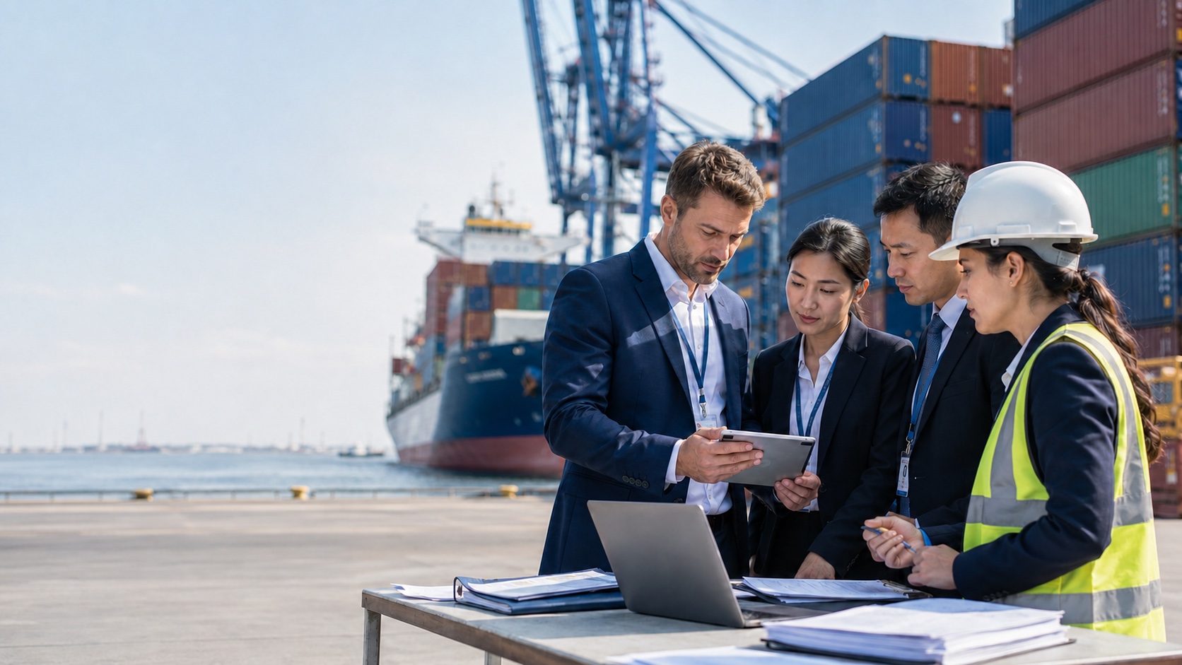 Trade professionals reviewing imported products for Section 232 tariff exposure